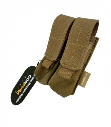 Porta Cargador De Pistola Doble Mm Ver Fe Protactical Color Coyote