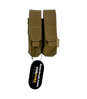 Porta Cargador De Pistola Doble Mm Ver Fe Protactical Color Coyote